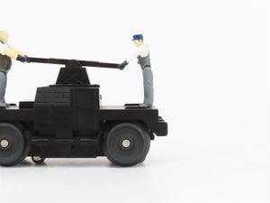O27 Gauge 3-Rail MTH RailKing 30-2508 Unlettered Operating Hand Car w/ Figures