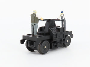 O27 Gauge 3-Rail MTH RailKing 30-2508 Unlettered Operating Hand Car w/ Figures