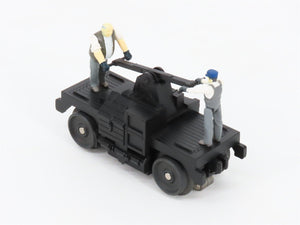 O27 Gauge 3-Rail MTH RailKing 30-2508 Unlettered Operating Hand Car w/ Figures