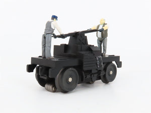 O27 Gauge 3-Rail MTH RailKing 30-2508 Unlettered Operating Hand Car w/ Figures