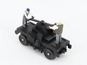 O27 Gauge 3-Rail MTH RailKing 30-2508 Unlettered Operating Hand Car w/ Figures