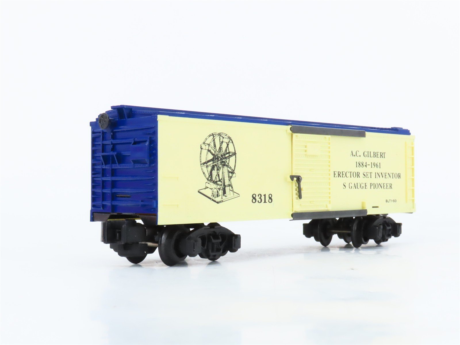 S Scale American Flyer 6-48318 A.C. Gilbert Boxcar #8318