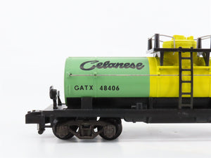 S American Flyer 6-48406 GATX Celanese Chemicals Single Dome Tankcar #48406
