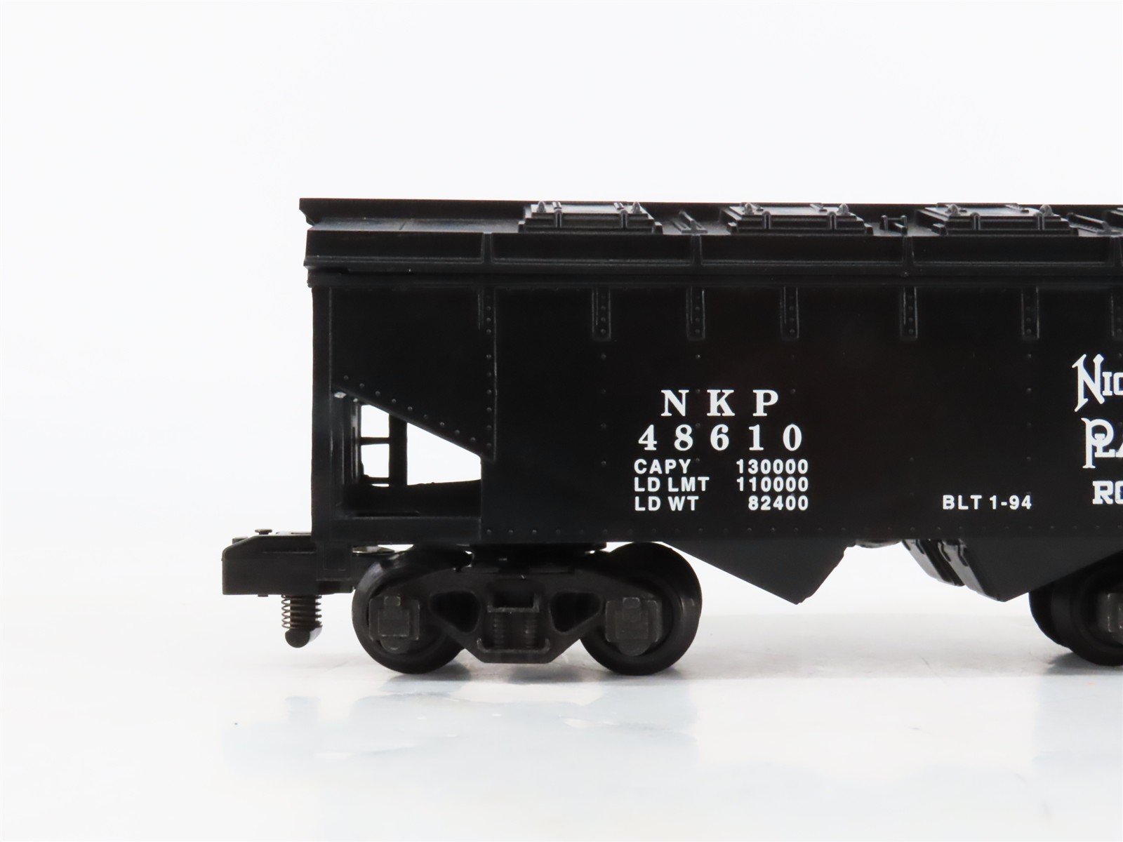 S Scale American Flyer 6-48610 NKP Nickel Plate Road 2-Bay Covered Hopper #48610