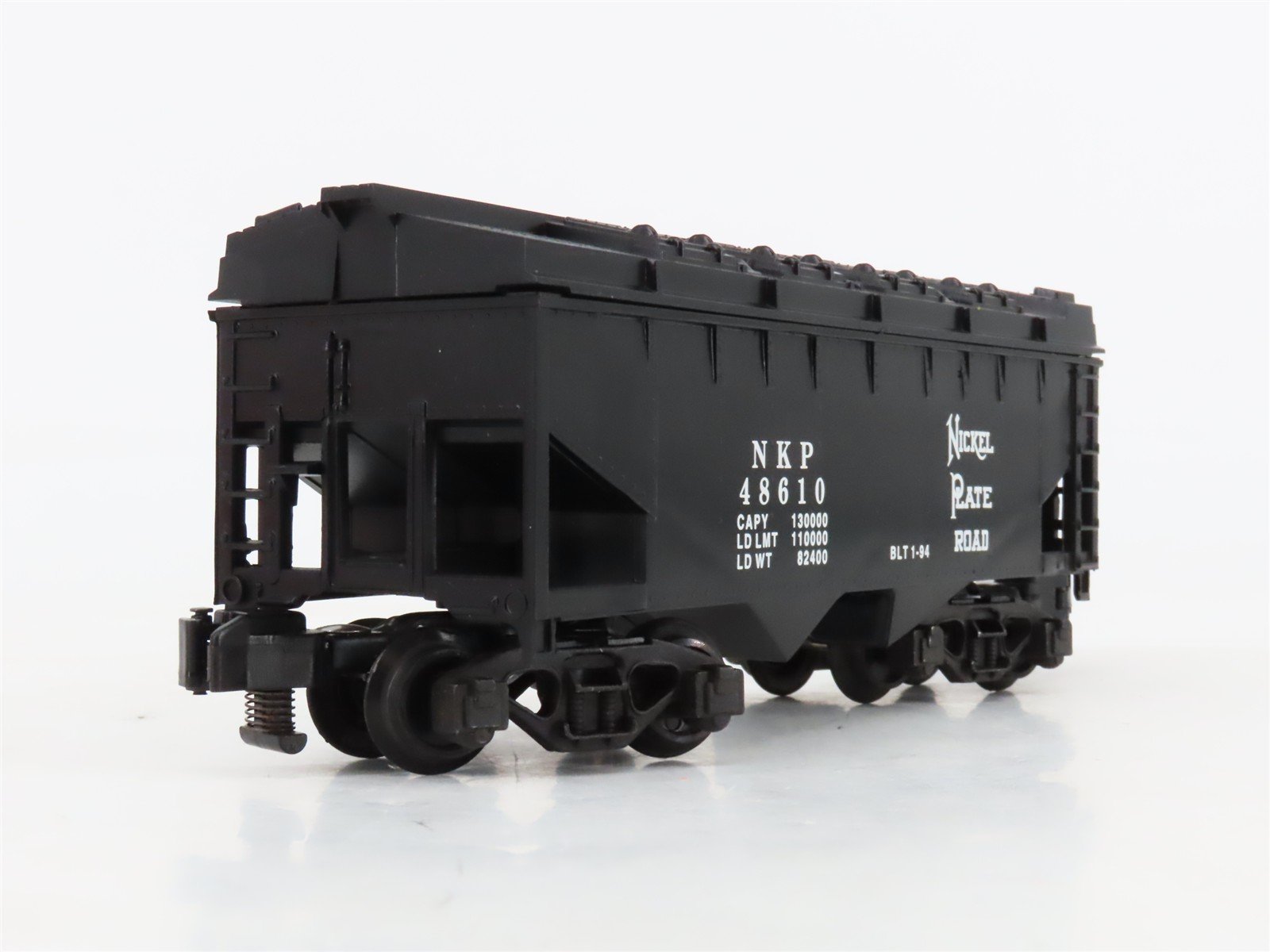 S Scale American Flyer 6-48610 NKP Nickel Plate Road 2-Bay Covered Hopper #48610