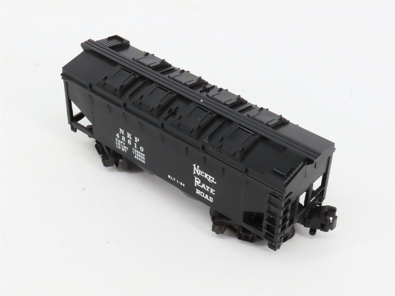 S Scale American Flyer 6-48610 NKP Nickel Plate Road 2-Bay Covered Hopper #48610