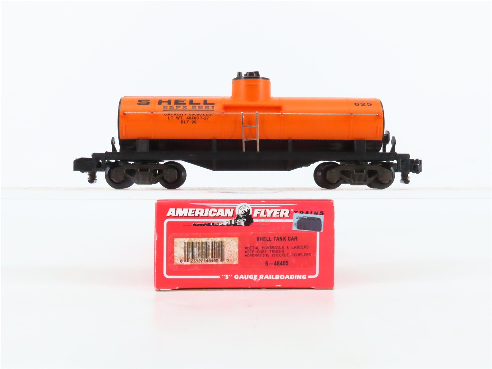 S Scale American Flyer 6-48405 SEPX Shell Single Dome Tankcar #8681