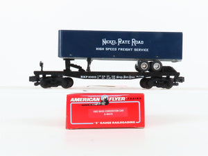 S Scale American Flyer 6-48479 NKP Nickel Plate Road Flatcar #20602 w/Trailer