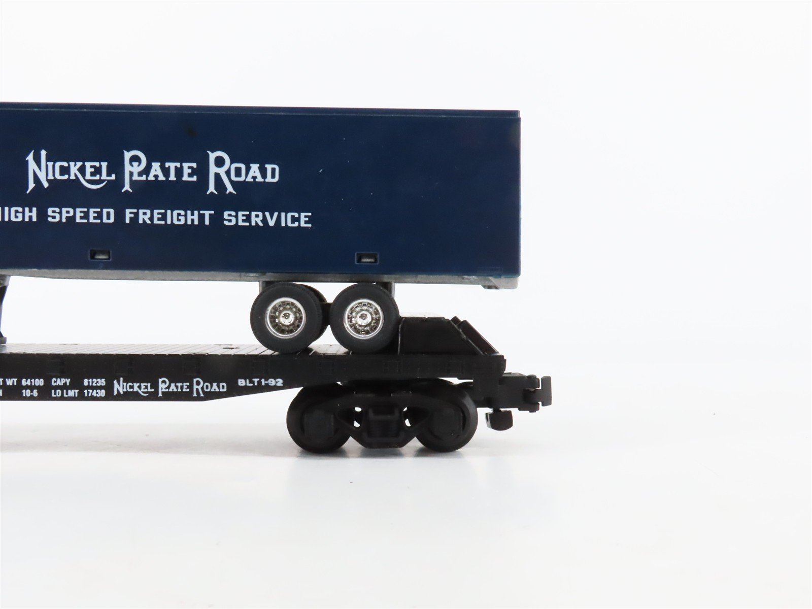 S Scale American Flyer 6-48479 NKP Nickel Plate Road Flatcar #20602 w/Trailer