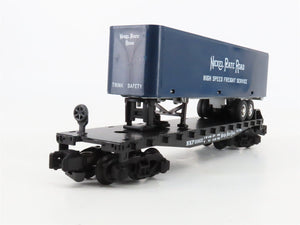 S Scale American Flyer 6-48479 NKP Nickel Plate Road Flatcar #20602 w/Trailer
