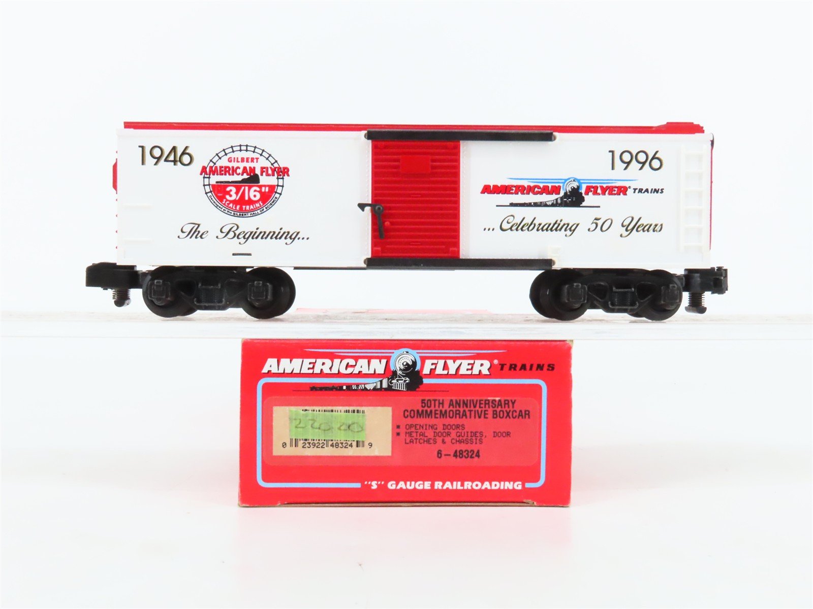 S Scale American Flyer 6-48324 50th Anniversary Commemorative Boxcar