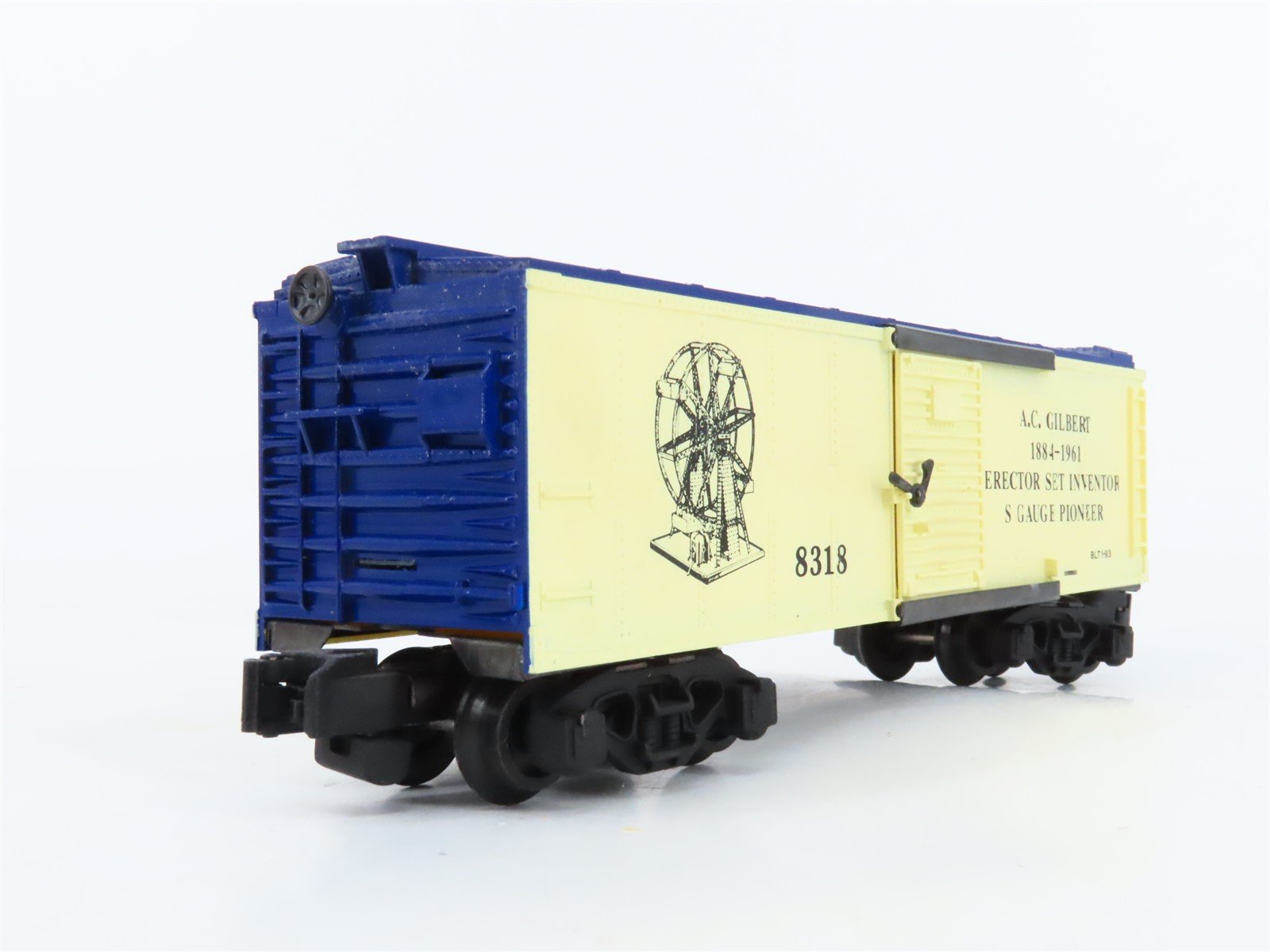 S Scale American Flyer 6-48318 A.C. Gilbert Boxcar #8318