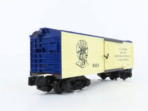 S Scale American Flyer 6-48318 A.C. Gilbert Boxcar #8318