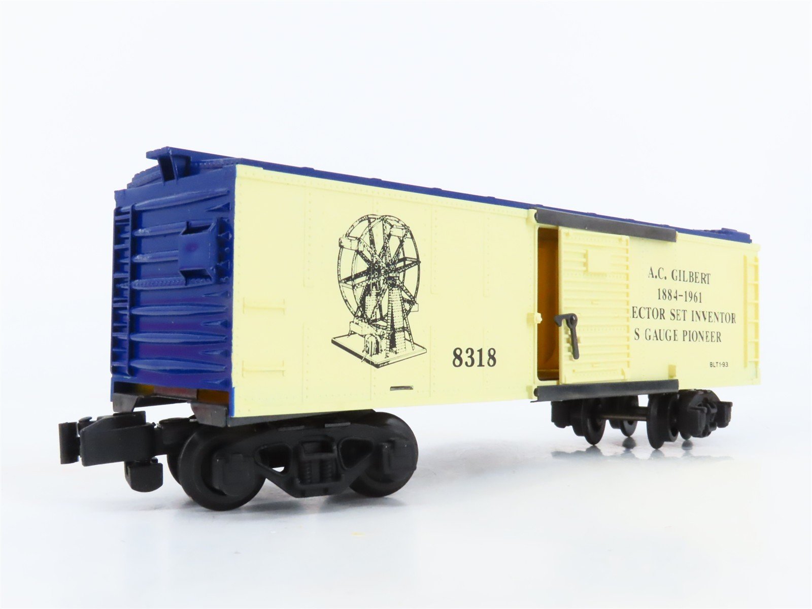 S Scale American Flyer 6-48318 A.C. Gilbert Boxcar #8318
