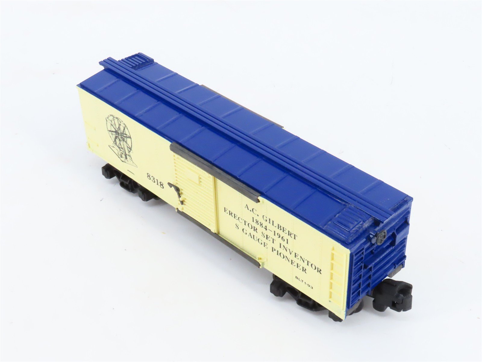 S Scale American Flyer 6-48318 A.C. Gilbert Boxcar #8318