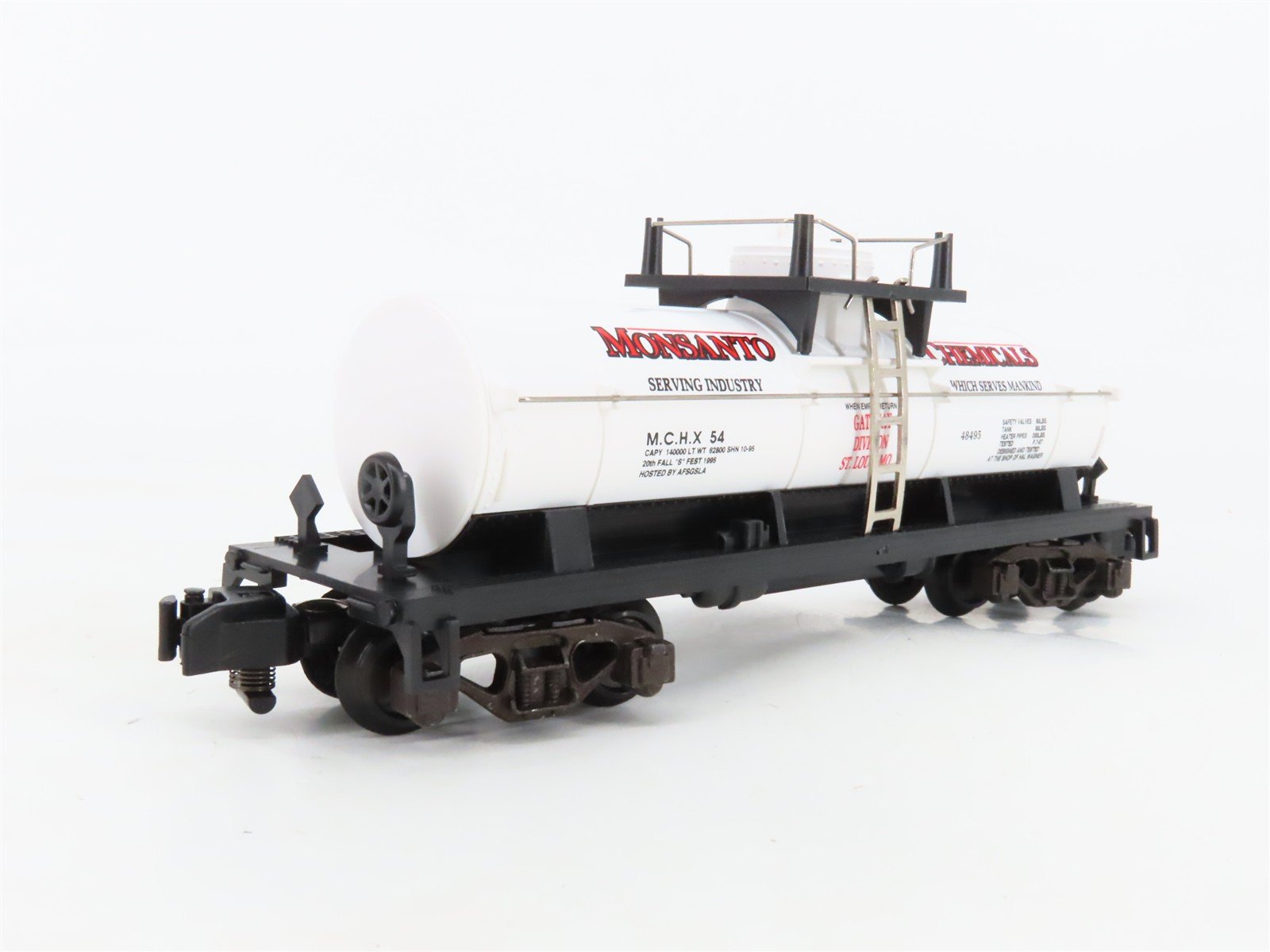 S Scale American Flyer 6-48495 MCHX Monsanto Single Dome Tankcar #64