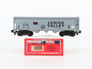 S Scale American Flyer 6-48494 LV Lehigh Valley 3-Bay Covered Hopper #1295