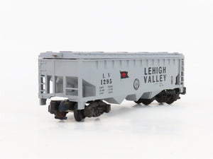 S Scale American Flyer 6-48494 LV Lehigh Valley 3-Bay Covered Hopper #1295