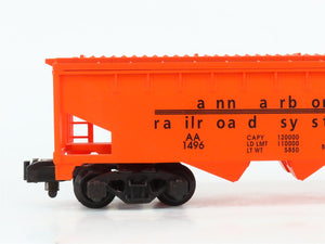 S Scale American Flyer 6-52094 AA Ann Arbor NASG 1996 3-Bay Covered Hopper #1496