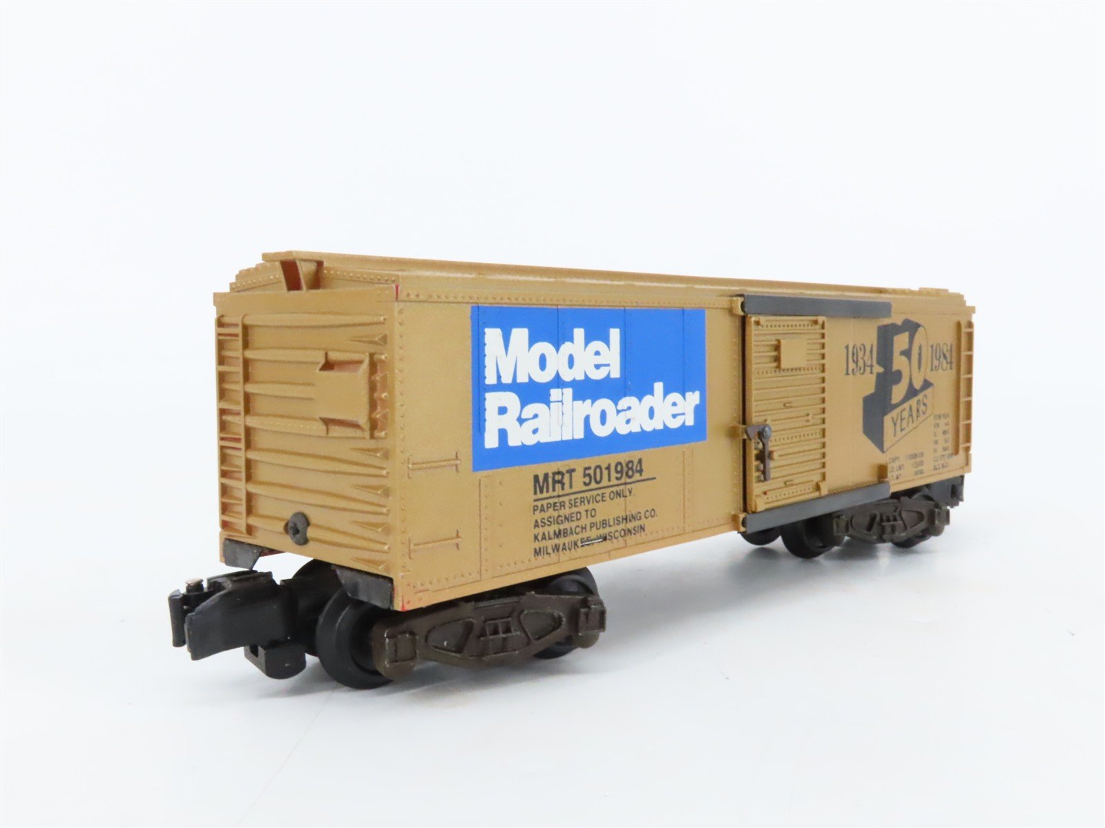 S Scale American Flyer 501984 Model Railroader 50th Anniversary Boxcar #501984