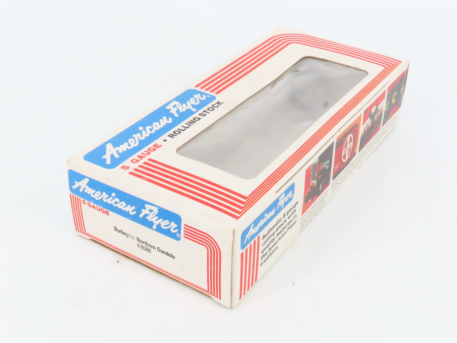 S Scale American Flyer 4-9300 CBQ/BN Burlington Northern Gondola #9300