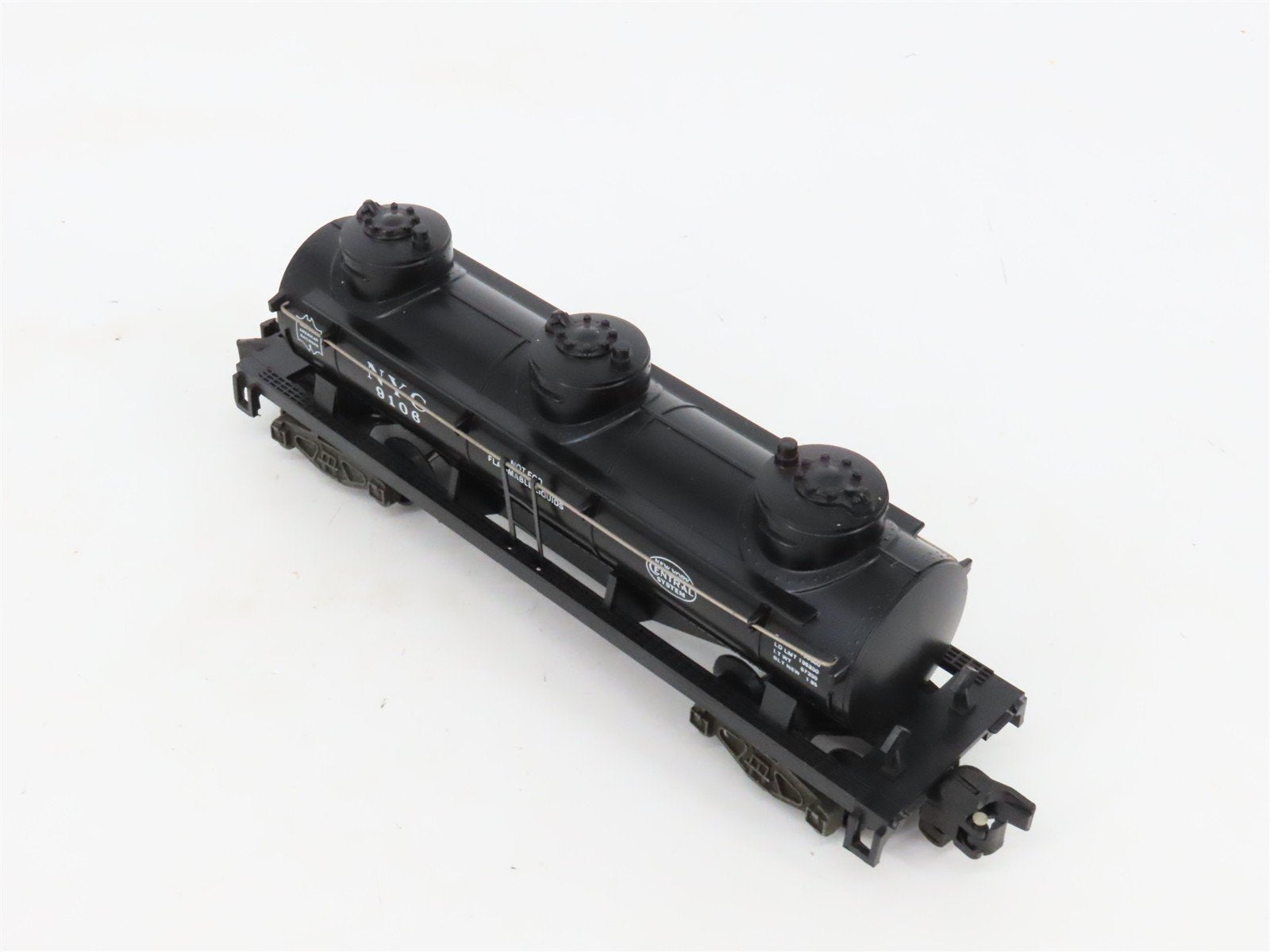 S Scale American Flyer 4-9106 NYC New York Central 3 Dome Tankcar #9106