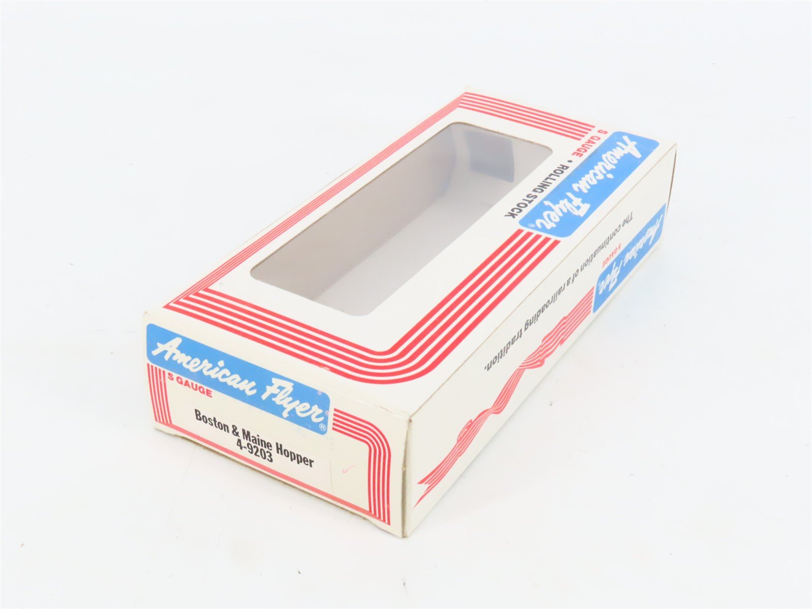S Scale American Flyer 4-9203 B&M Boston & Maine 3-Bay Open Hopper #9203