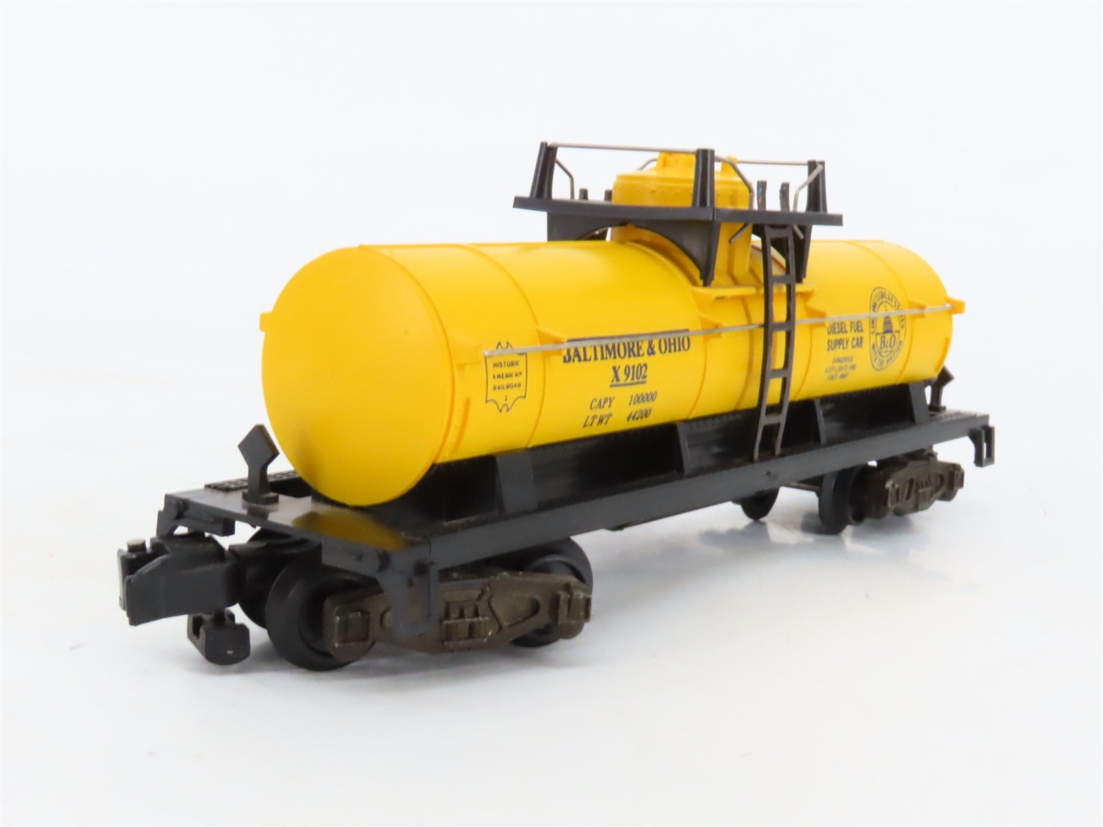 S Scale American Flyer 4-9102 B&O Baltimore & Ohio Single Dome Tankcar #X9102