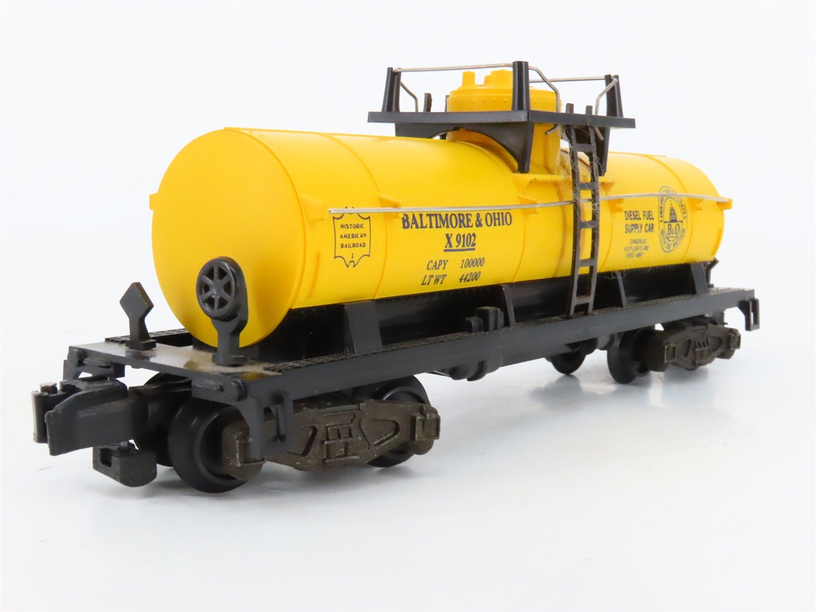 S Scale American Flyer 4-9102 B&O Baltimore & Ohio Single Dome Tankcar #X9102