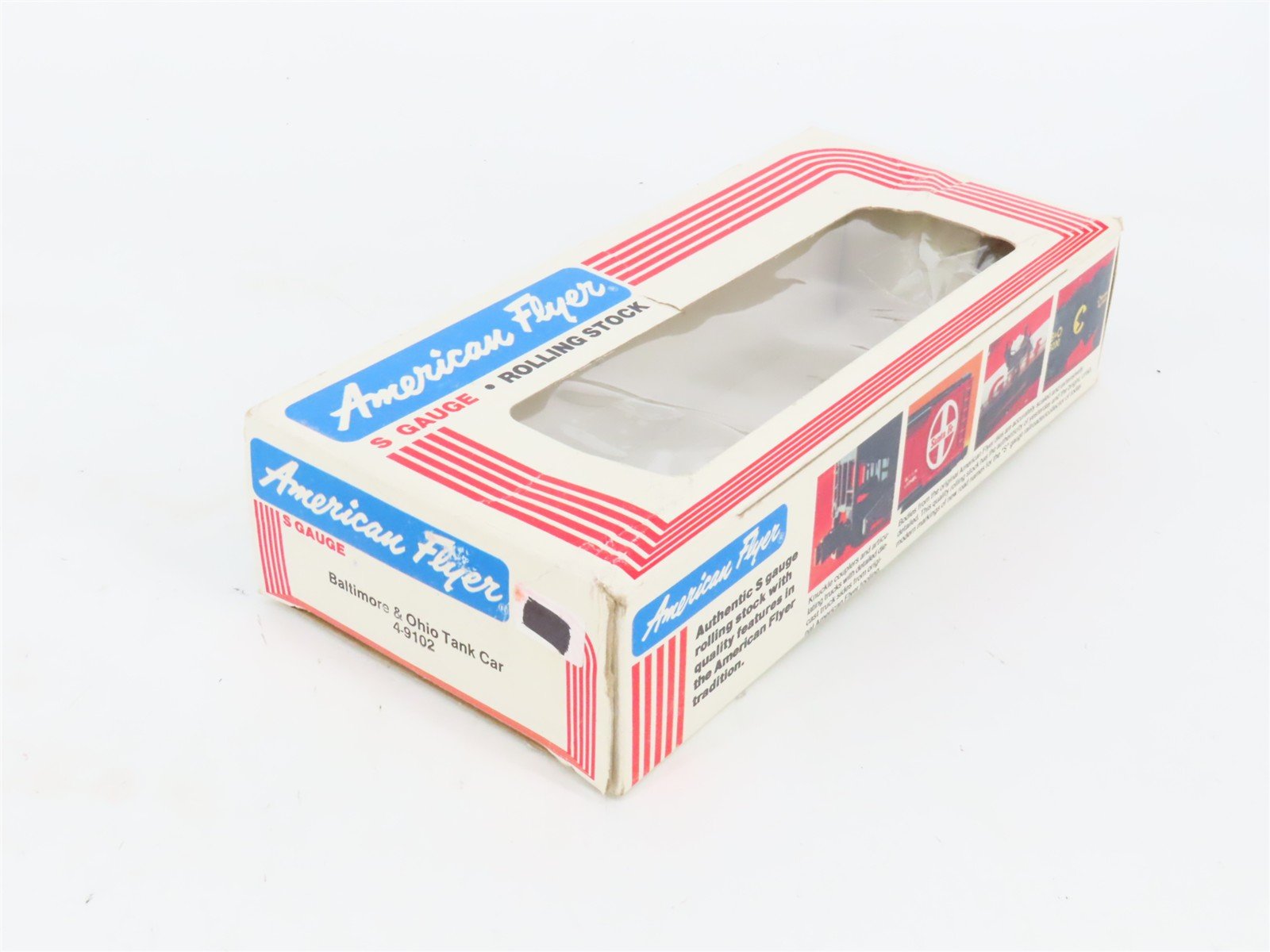 S Scale American Flyer 4-9102 B&O Baltimore & Ohio Single Dome Tankcar #X9102
