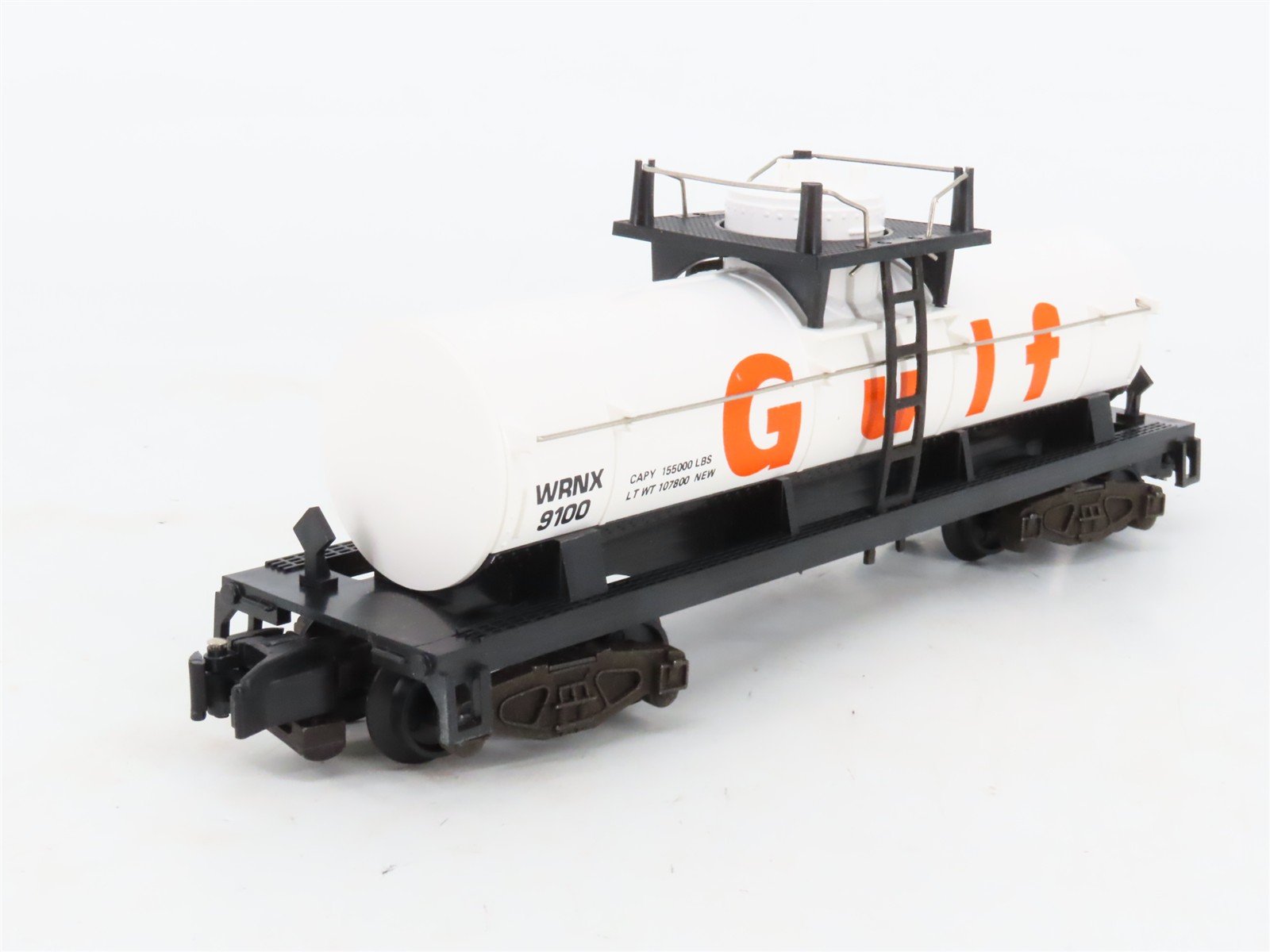 S Scale American Flyers 4-9100 WRNX Gulf Single Dome Tankcar #9100