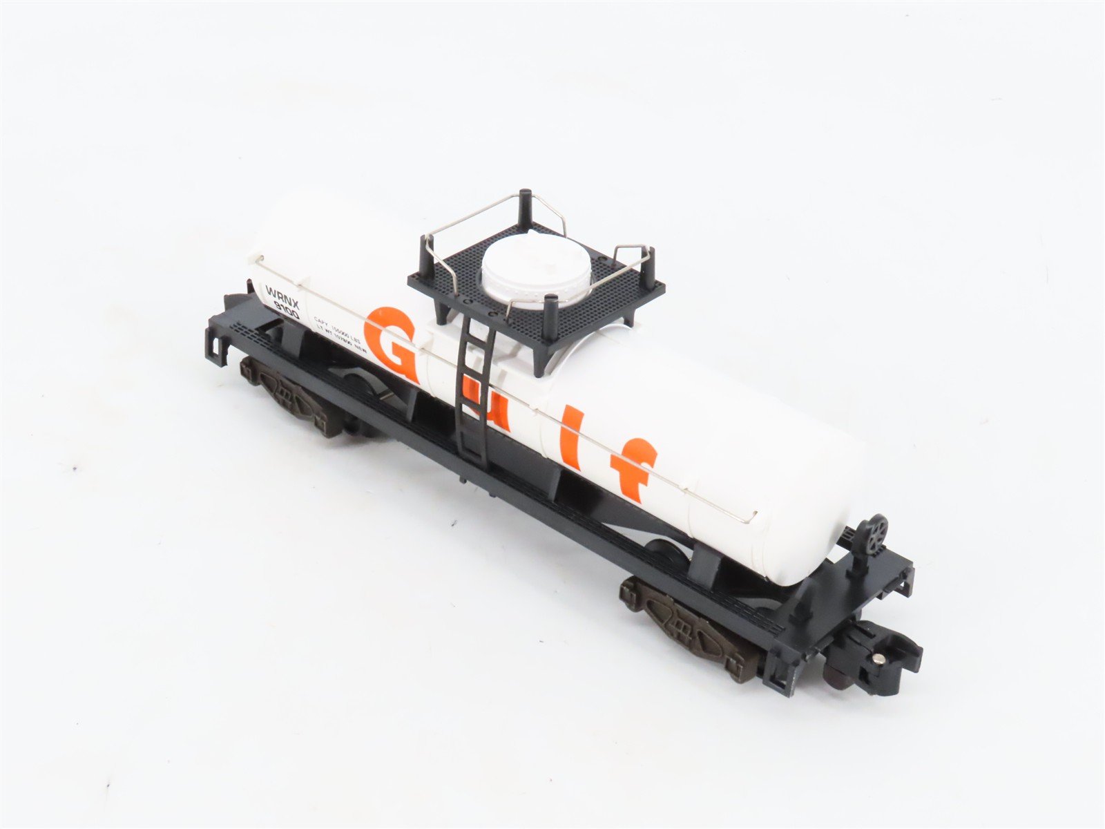 S Scale American Flyers 4-9100 WRNX Gulf Single Dome Tankcar #9100