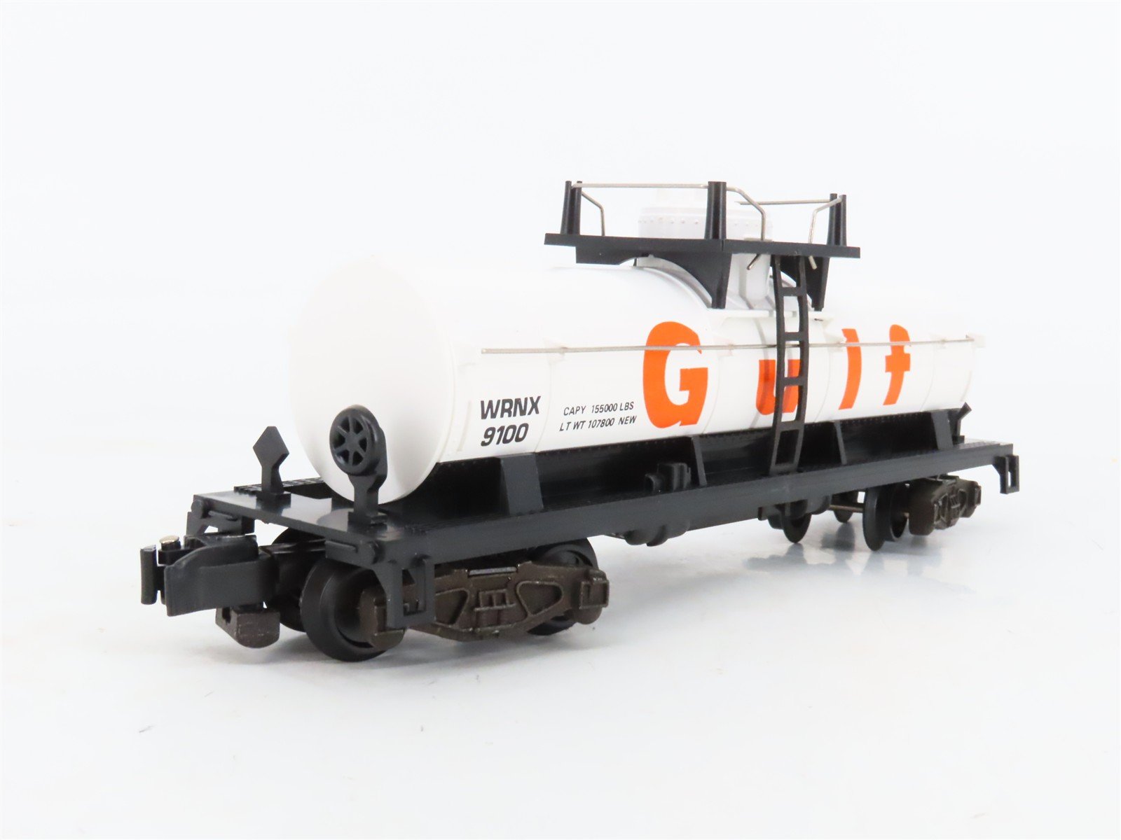 S Scale American Flyers 4-9100 WRNX Gulf Single Dome Tankcar #9100