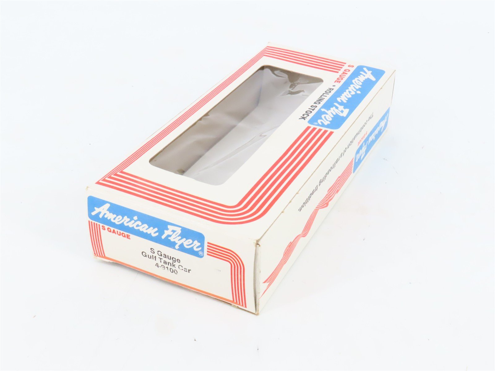 S Scale American Flyers 4-9100 WRNX Gulf Single Dome Tankcar #9100