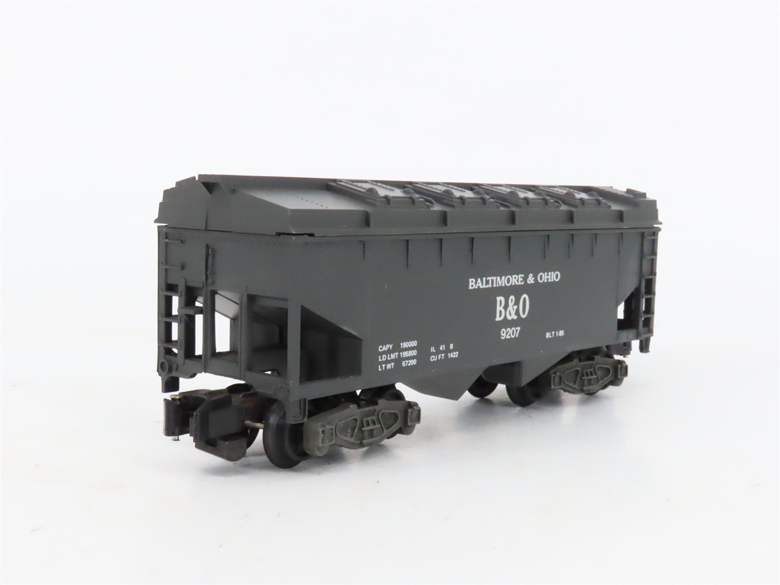 S Scale American Flyer 4-9207 B&O Baltimore & Ohio 3-Bay Covered Hopper #9207