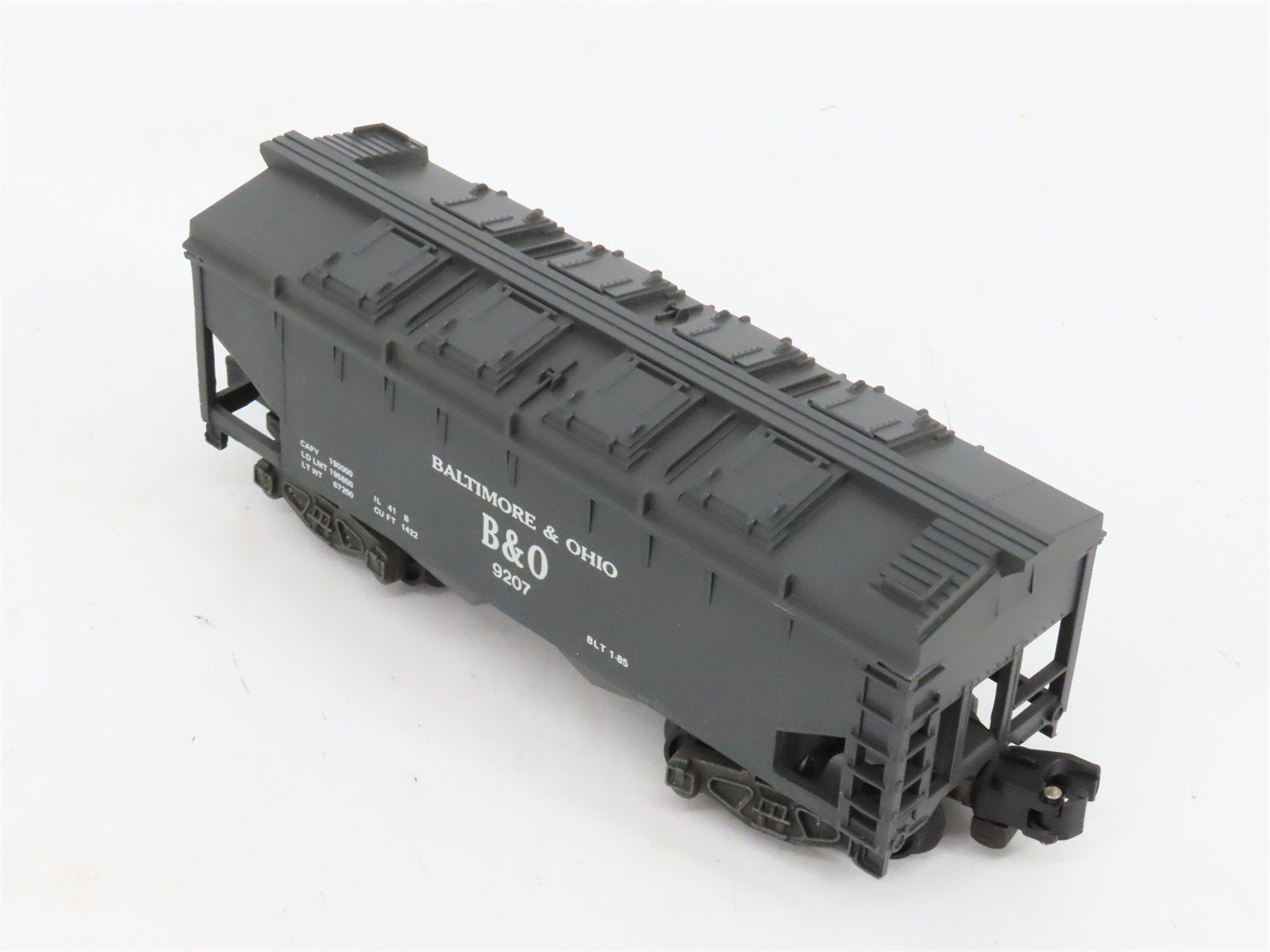 S Scale American Flyer 4-9207 B&O Baltimore & Ohio 3-Bay Covered Hopper #9207