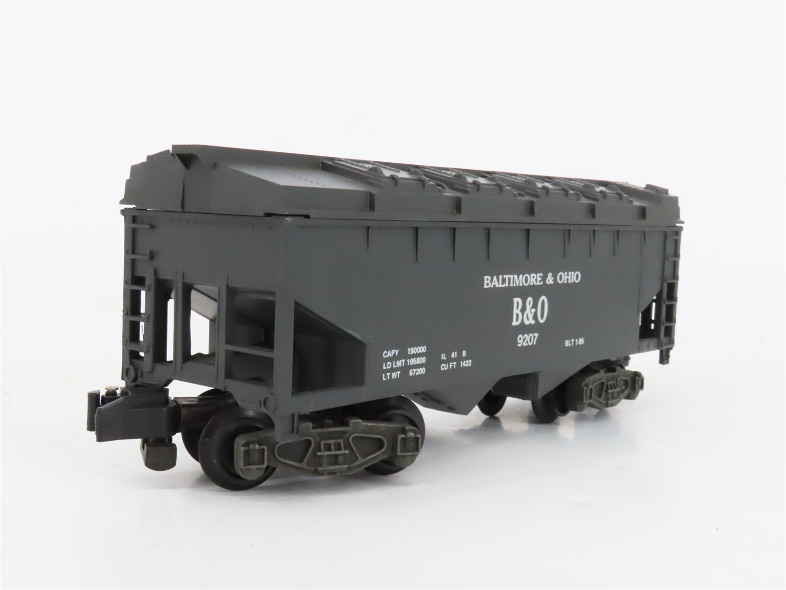 S Scale American Flyer 4-9207 B&O Baltimore & Ohio 3-Bay Covered Hopper #9207