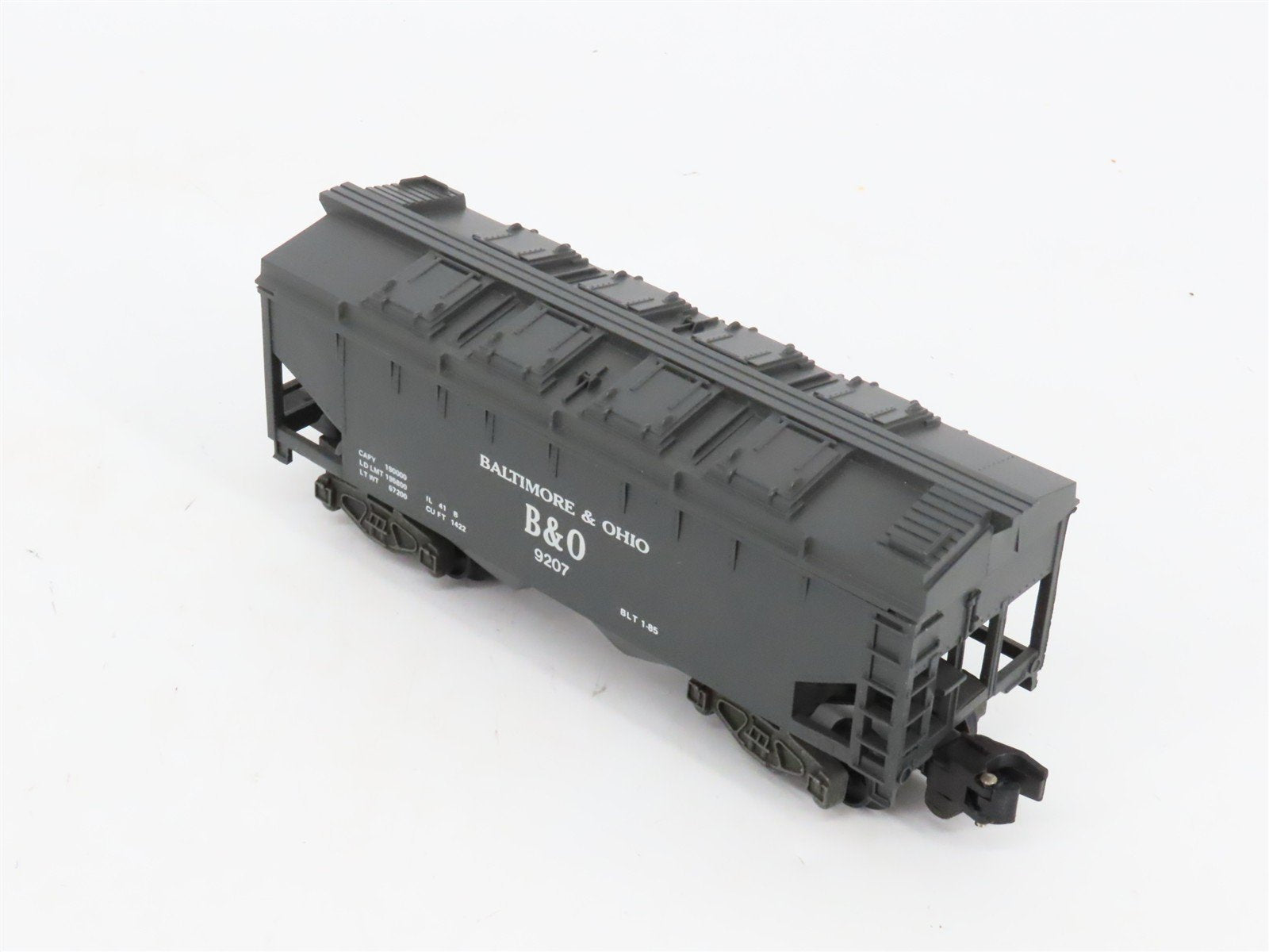 S Scale American Flyer 4-9207 B&O Baltimore & Ohio 3-Bay Covered Hopper #9207