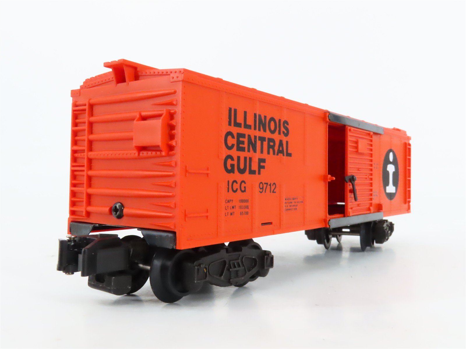 S Scale American Flyer 4-9712 ICG Illinois Central Gulf Boxcar #9712