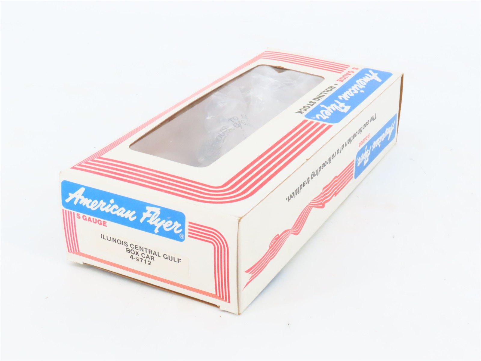 S Scale American Flyer 4-9712 ICG Illinois Central Gulf Boxcar #9712