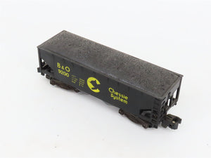 S Scale American Flyer 4-9200 B&O Chessie System 3-Bay Open Hopper #9200 w/Load
