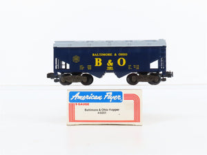 S Scale American Flyer 4-9201 B&O Baltimore & Ohio 3-Bay Covered Hopper #9200