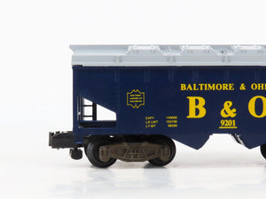S Scale American Flyer 4-9201 B&O Baltimore & Ohio 3-Bay Covered Hopper #9200