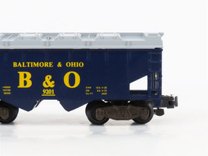 S Scale American Flyer 4-9201 B&O Baltimore & Ohio 3-Bay Covered Hopper #9200