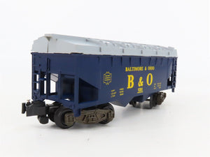 S Scale American Flyer 4-9201 B&O Baltimore & Ohio 3-Bay Covered Hopper #9200
