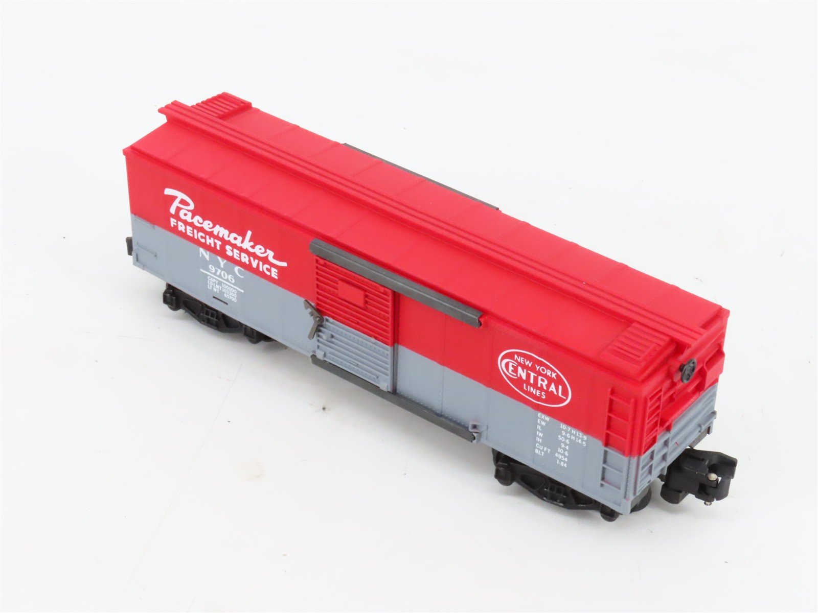S Scale American Flyer 4-9706 NYC New York Central Boxcar #9706
