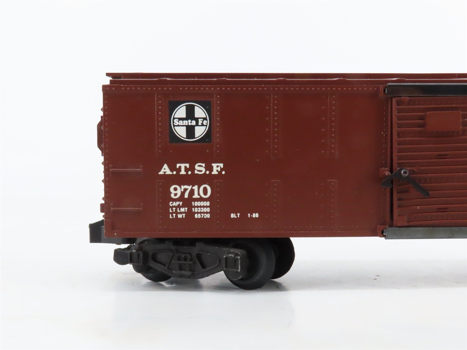 S Scale American Flyer 4-9710 ATSF Santa Fe Boxcar #9710