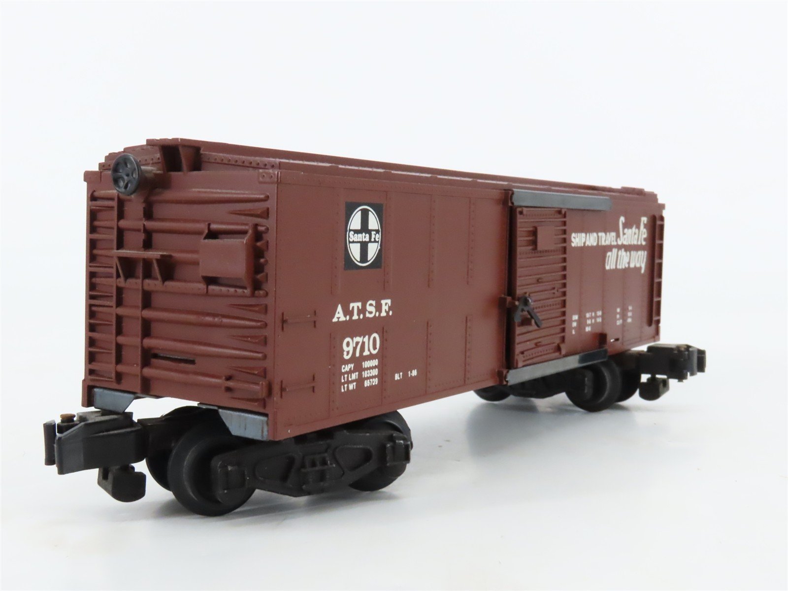 S Scale American Flyer 4-9710 ATSF Santa Fe Boxcar #9710