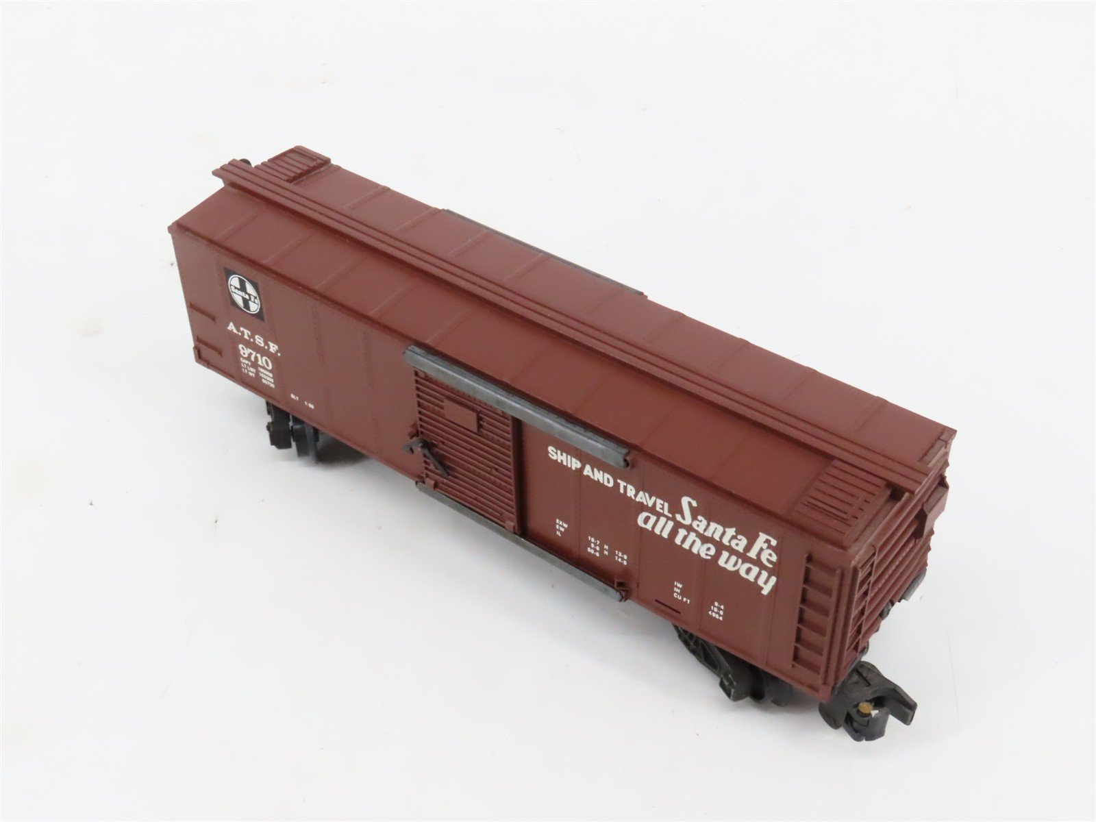 S Scale American Flyer 4-9710 ATSF Santa Fe Boxcar #9710