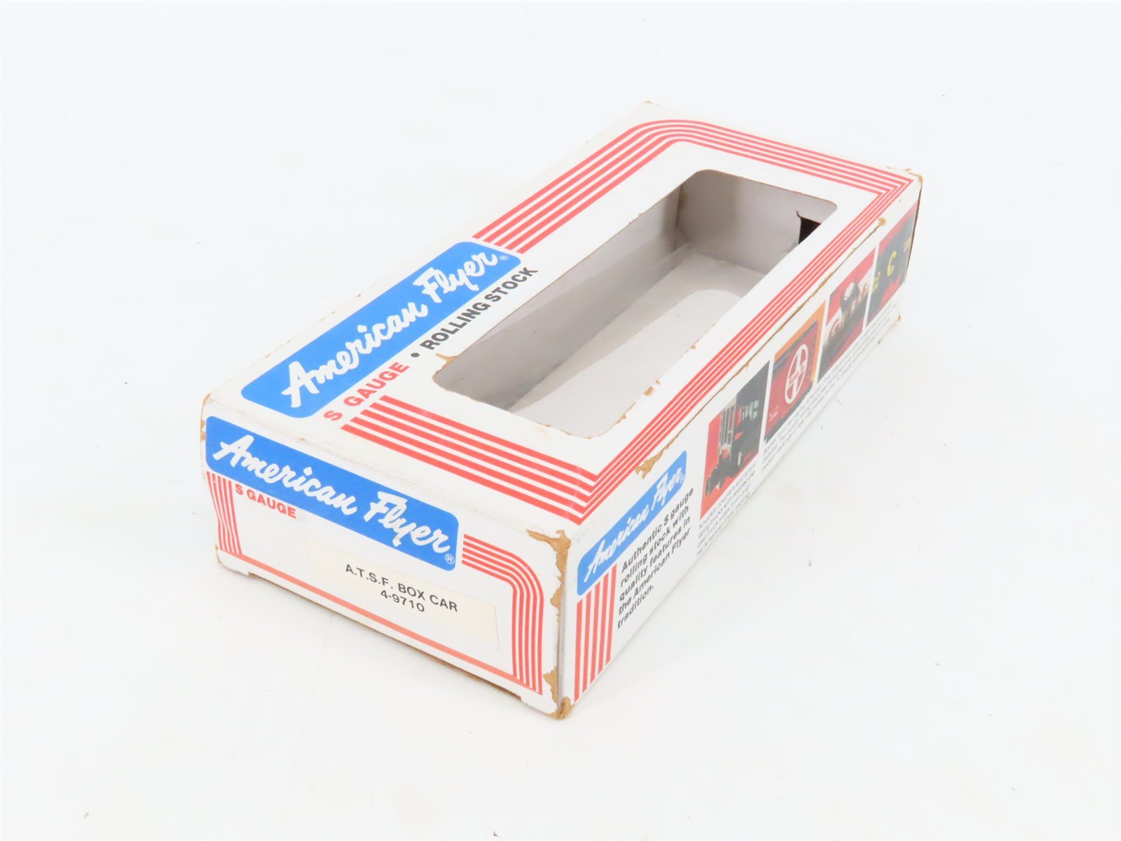 S Scale American Flyer 4-9710 ATSF Santa Fe Boxcar #9710